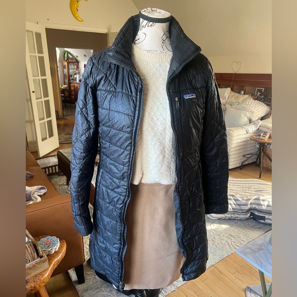 Patagonia Women's Black Long Puffer Coat